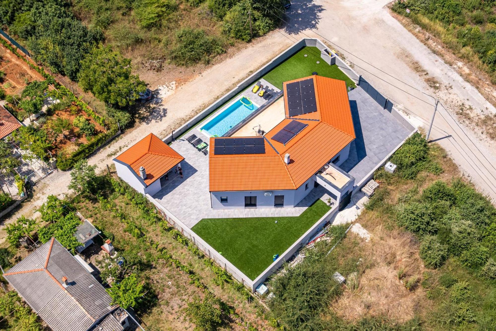 Villa Speranza With Illuminated Pool Pula Exterior foto